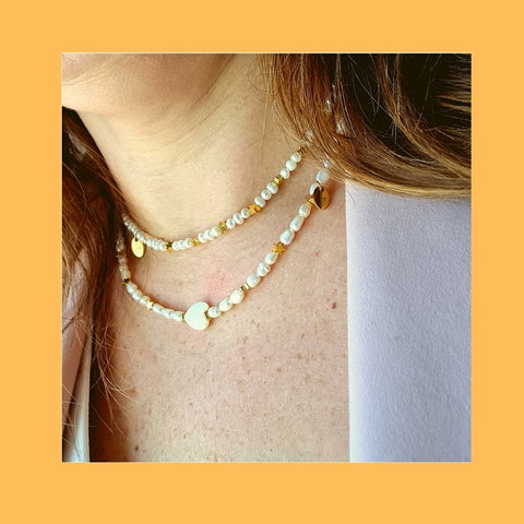 Collar Perlas Estrelladas