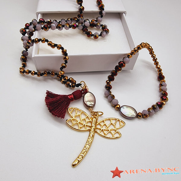 Juego collar y pulsera Libelula