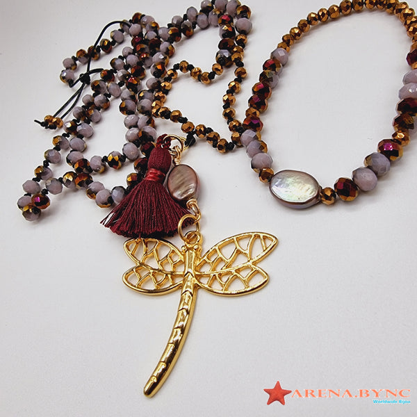 Juego collar y pulsera Libelula
