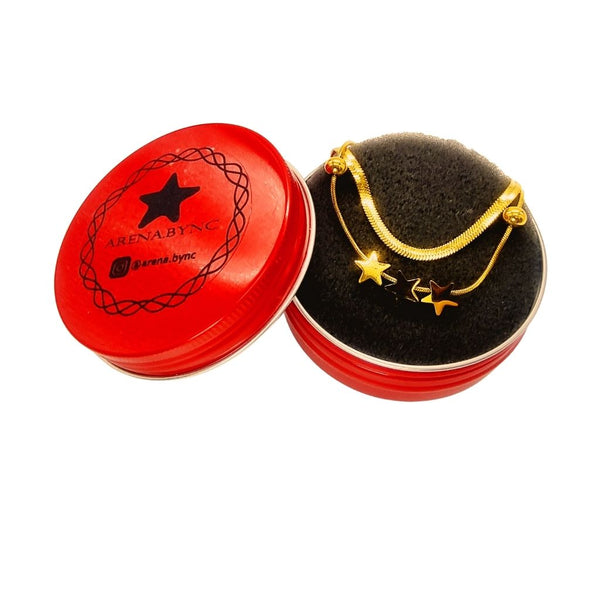 Pulsera Doble Trío de Estrellas