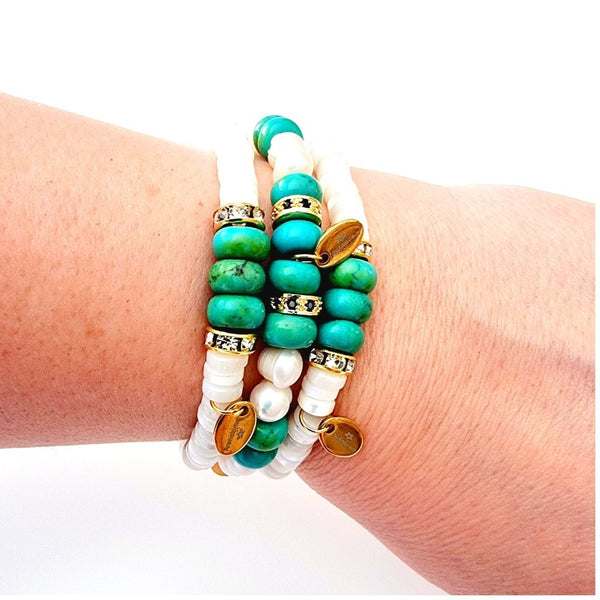 Pulsera Turquesa Nacarada