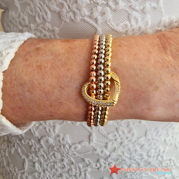 Pulsera de 3 colores con Dije