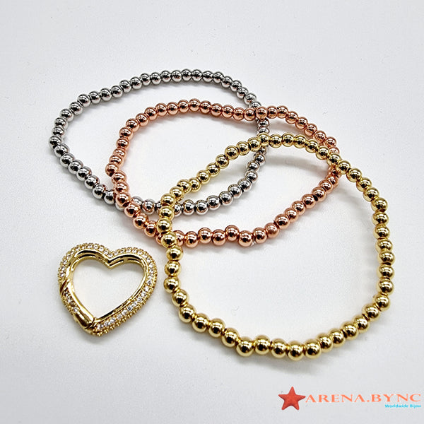 Pulsera de 3 colores con Dije