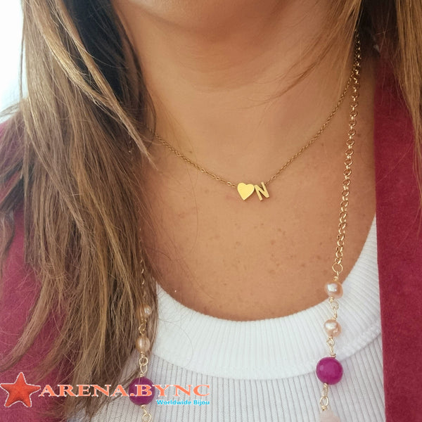 Collar Druzy Rosa