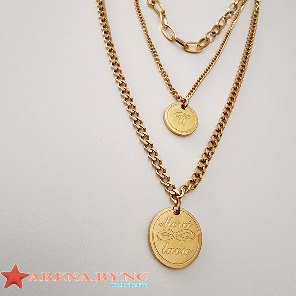 Collar doble Medalla