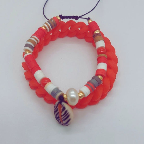 Pulsera Verano: Rojo Verano Exótico