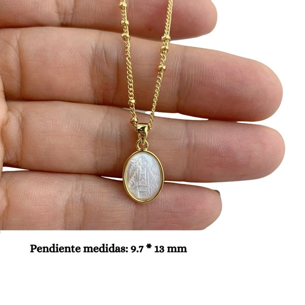 Medalla de la Virgen en Nácar (pequeño)